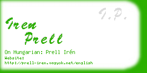 iren prell business card
